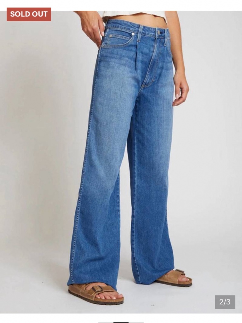 🩷 AMO pleated wide leg denim 🩷🩷🩷